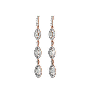 Diamond Gold Gorgeous Design Earrings MDER142