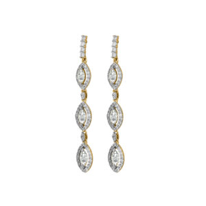 Diamond Gold Gorgeous Design Earrings MDER142