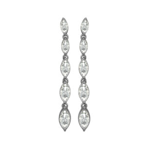 Diamond Gold Simple Earrings MDER139