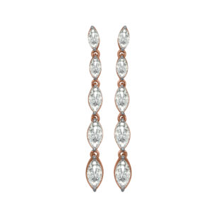 Diamond Gold Simple Earrings MDER139