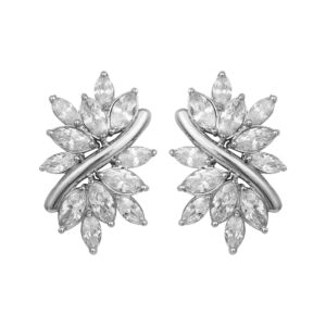 Diamond Gold Loopy Bends Earrings MDER138