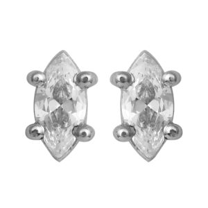 Diamond Gold Floral Earrings MDER136