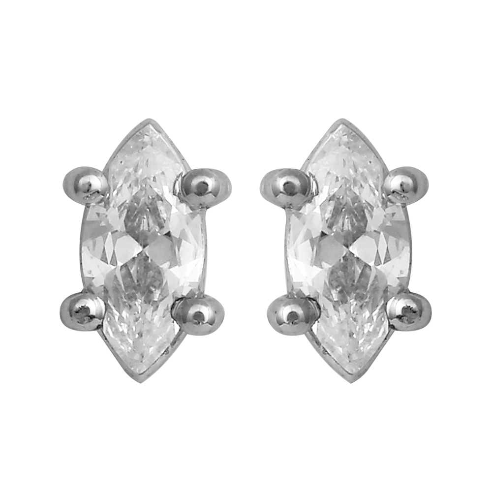 Diamond Gold Floral Earrings MDER136 - Image 3