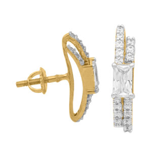 Diamond Gold Sparkling Earrings MDER130