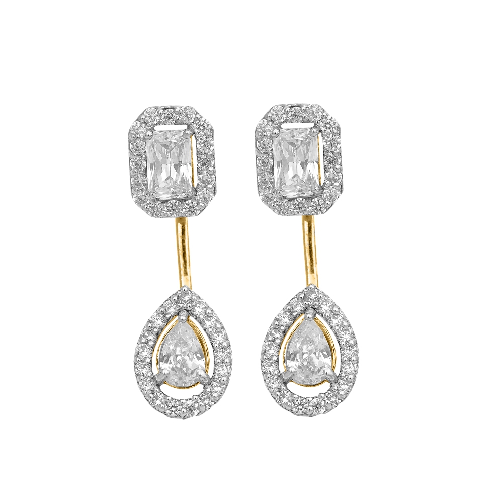 Diamond Gold Stylish Earrings MDER128