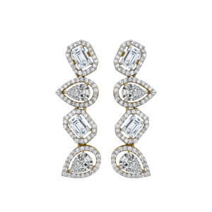 Diamond Gold Pretty Earrings MDER126