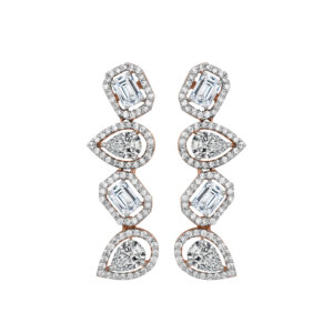 Diamond Gold Pretty Earrings MDER126