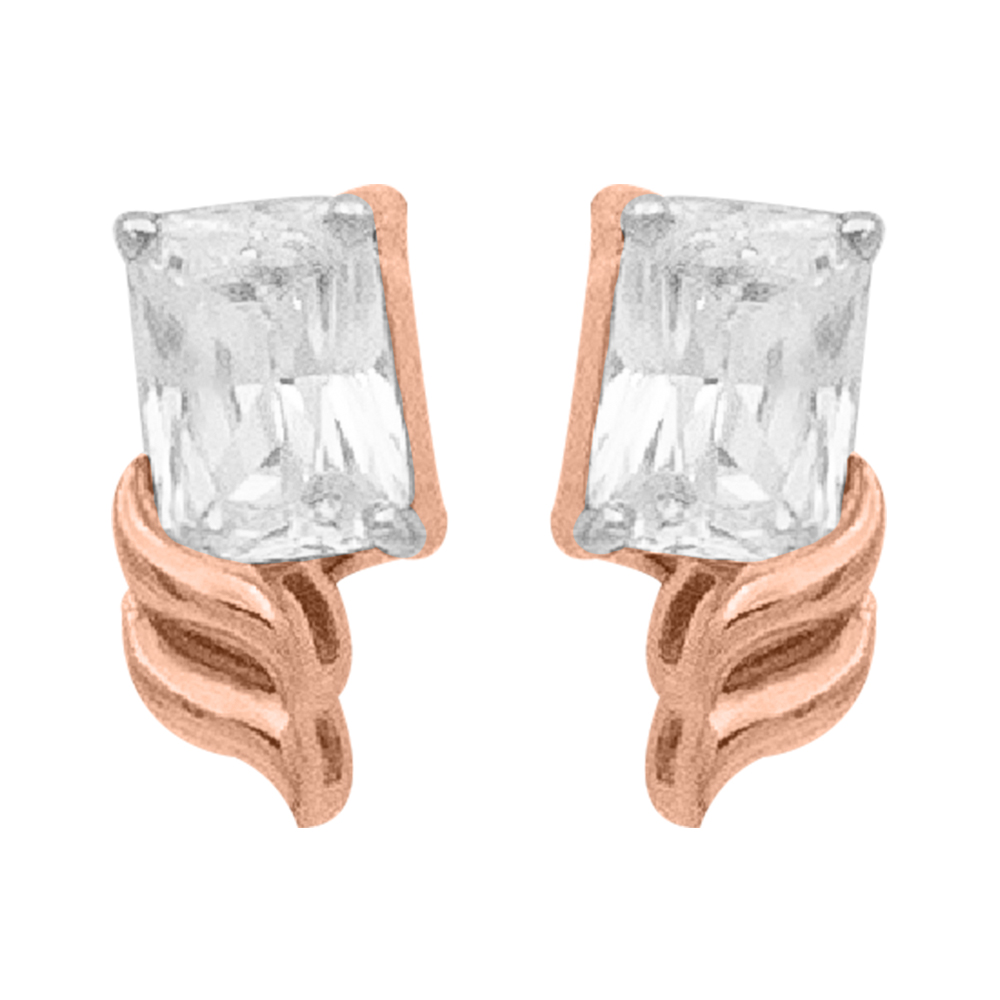 Diamond Gold Beautiful Earrings MDER125 - Image 2