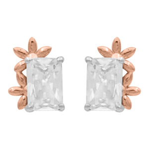 Diamond Gold Attractive Floral Earrings MDER124