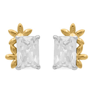 Diamond Gold Attractive Floral Earrings MDER124