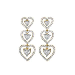 Diamond Gold Delicate Earrings MDER113