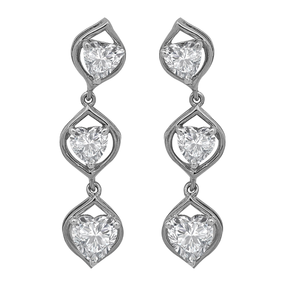 Diamond Gold Daily Wear Earrings MDER106 - Image 3