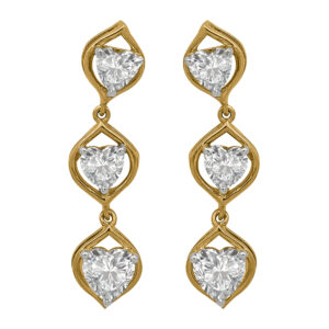 Diamond Gold Daily Wear Earrings MDER106