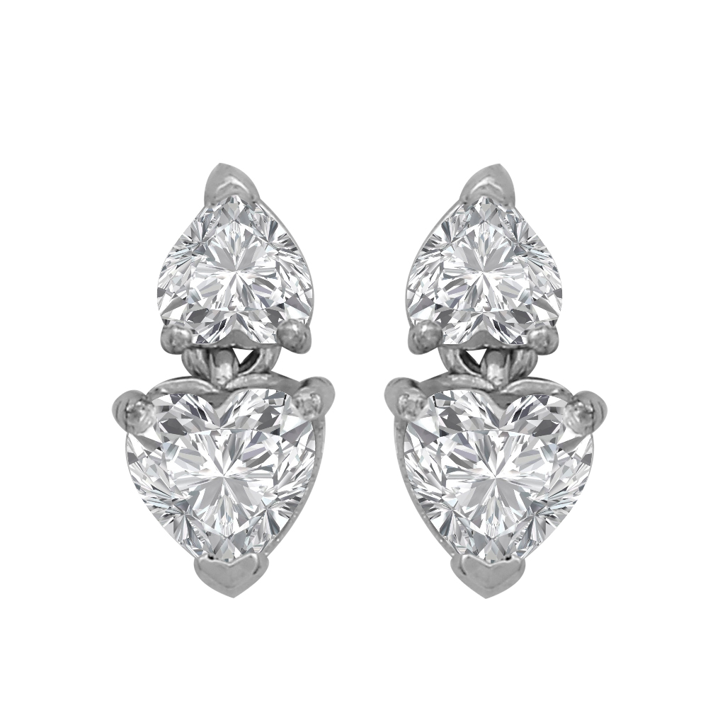 Diamond Gold Modern Earrings MDER107 - Image 3