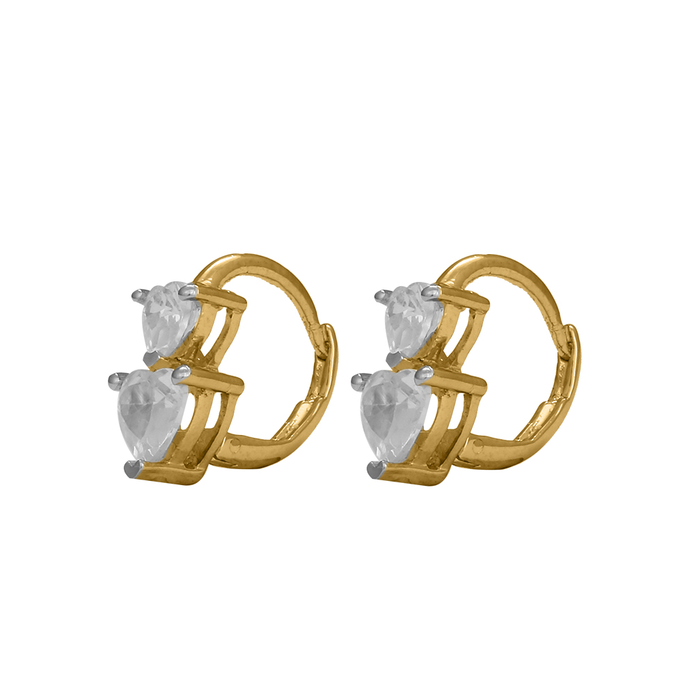 Diamond Gold Plain Earrings MDER102