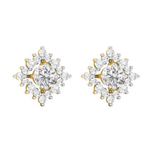 Diamond Antique 14K Gold Earrings MDER46