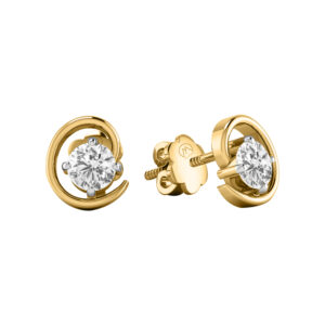 Diamond Shining 14K Gold Earrings MDER39