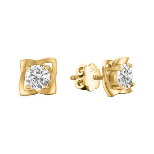 Diamond Gorgeous Design 14K Gold Earrings MDER38