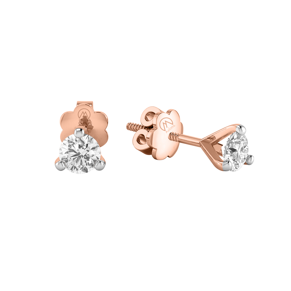 Diamond Fine Design 14K Gold Earrings MDER37 - Image 3