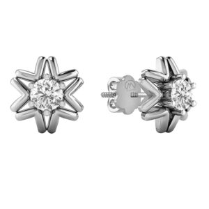 Diamond Sparkling 14K Gold Earrings MDER31