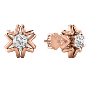 Diamond Sparkling 14K Gold Earrings MDER31