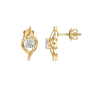 Diamond Stylish 14K Gold Earrings MDER29