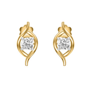 Diamond Stylish 14K Gold Earrings MDER29
