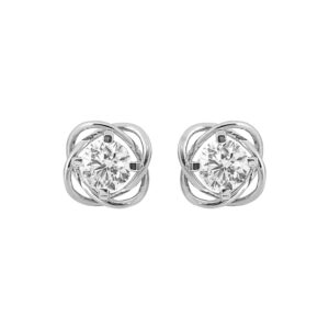 Diamond Modern 14K Gold Earrings MDER4