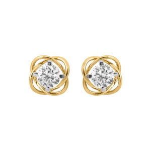 Diamond Modern 14K Gold Earrings MDER4
