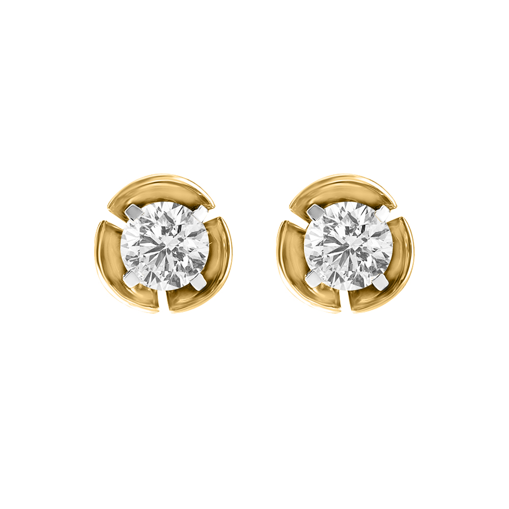 Diamond Handmade 14K Gold Earrings MDER3