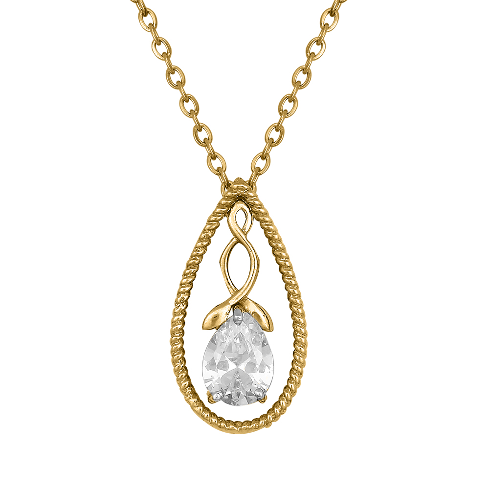 Diamond Gold Flair Pendants MDP142
