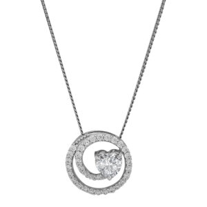 Diamond Gold Loopy Bends Pendants MDP120