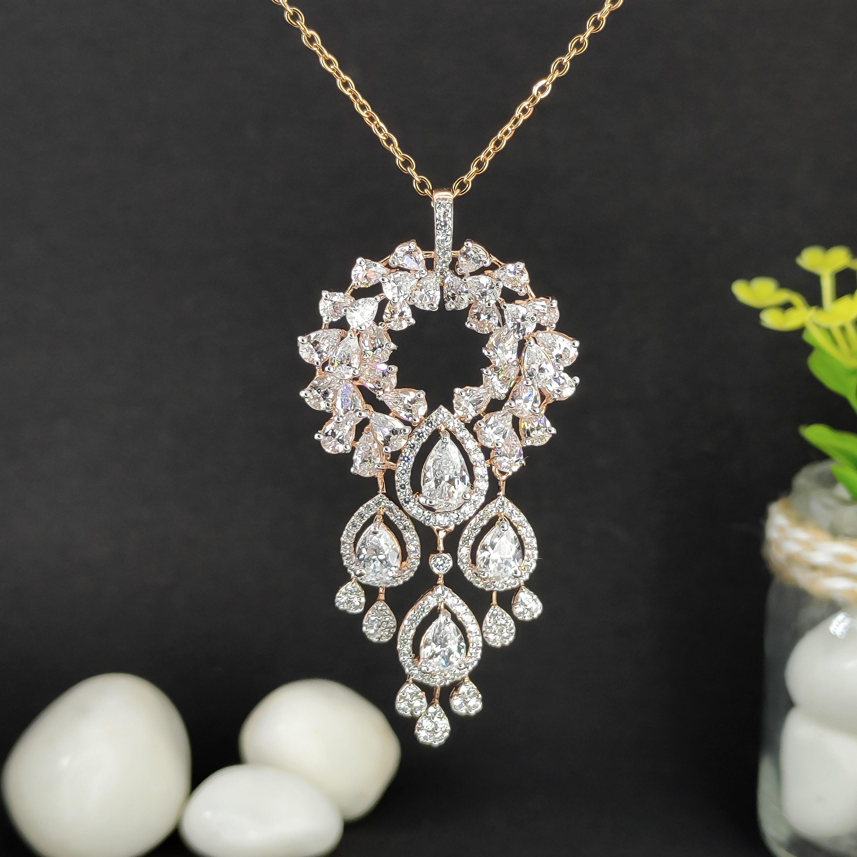 Diamond Gold Classic Pendants MDP54
