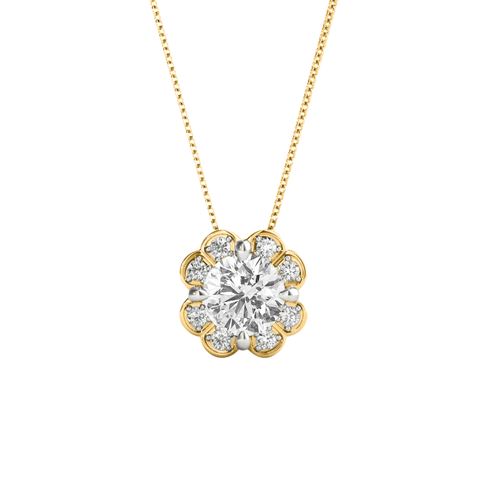 14k Diamond Dazzling Gold Pendants MDP47