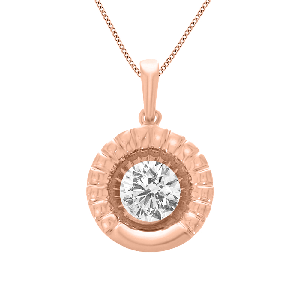14k Diamond Cocktail Gold Pendants MDP45 - Image 3