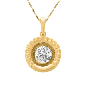 14k Diamond Cocktail Gold Pendants MDP45