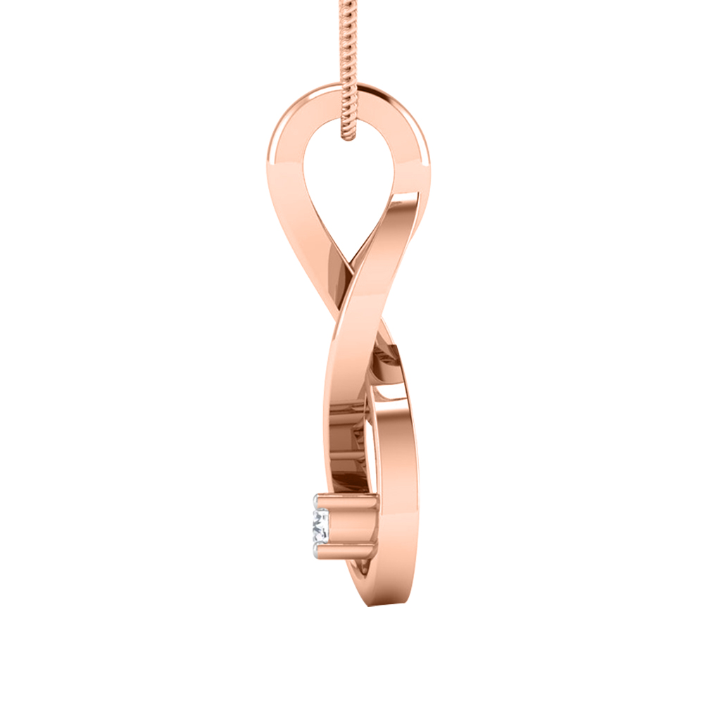 14k Diamond Glam Gold Pendants MDP44 - Image 4