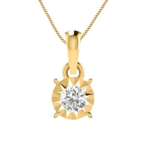 14k Diamond Shining Gold Pendants MDP39