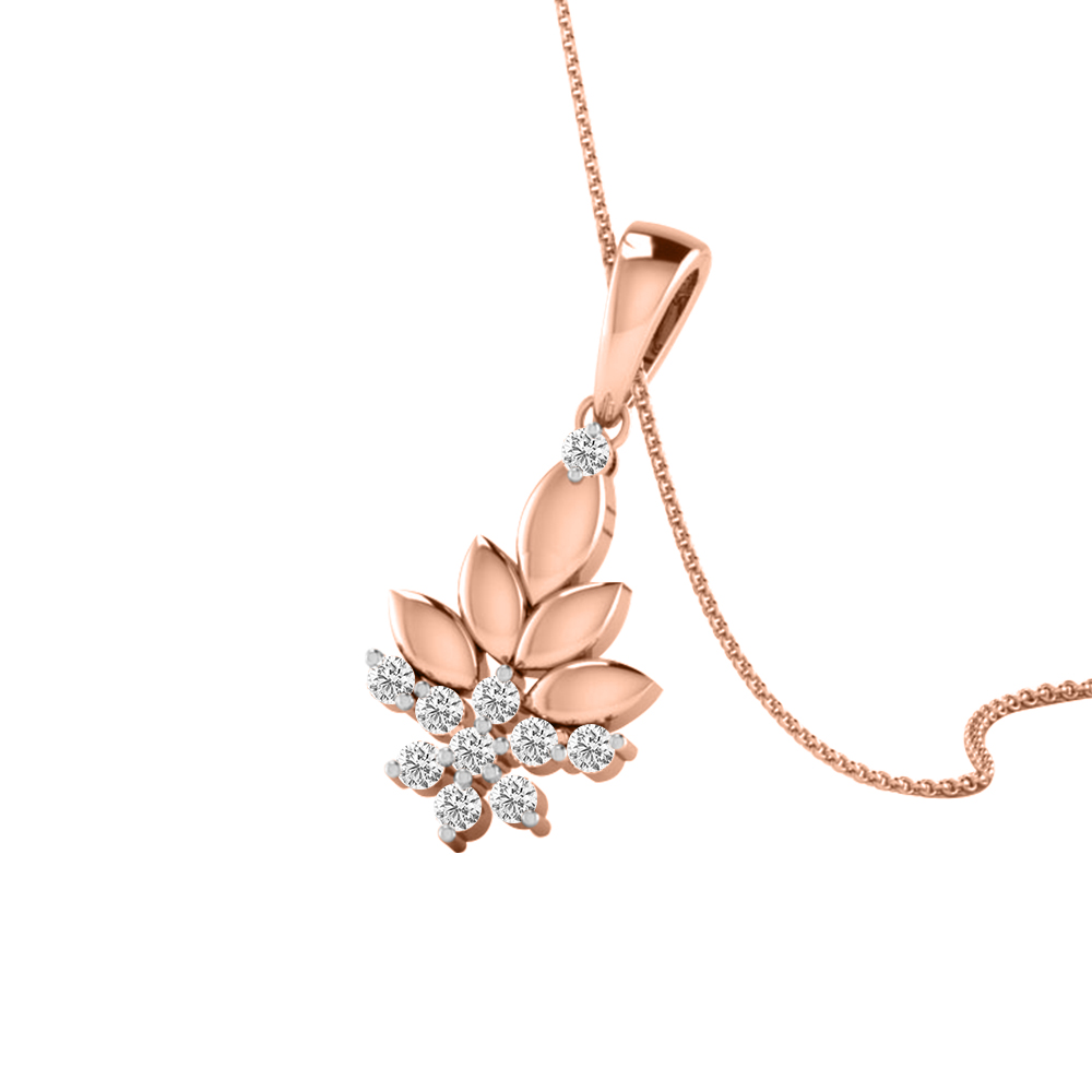14k Diamond Gorgeous Design Gold Pendants MDP37 - Image 4