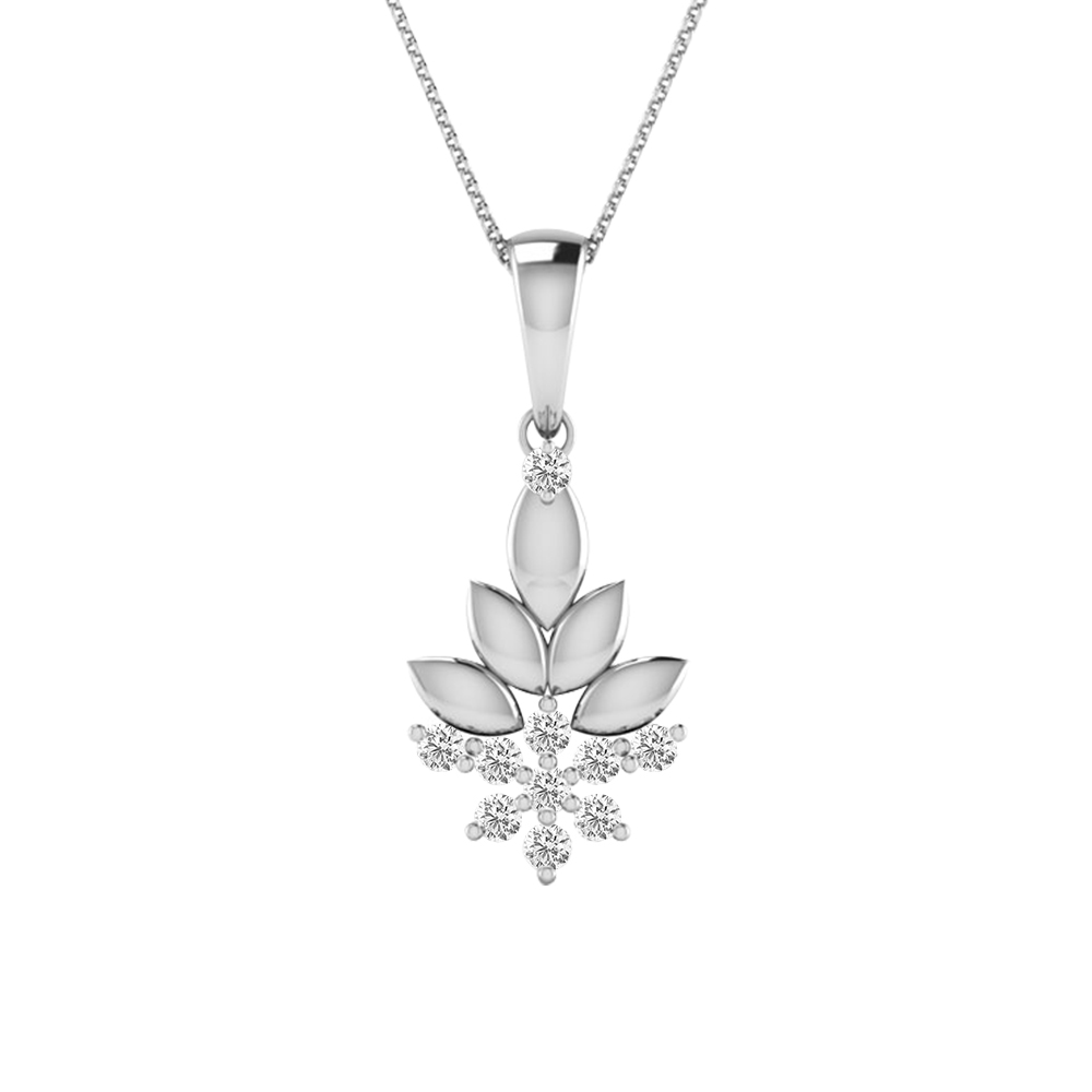 14k Diamond Gorgeous Design Gold Pendants MDP37 - Image 3