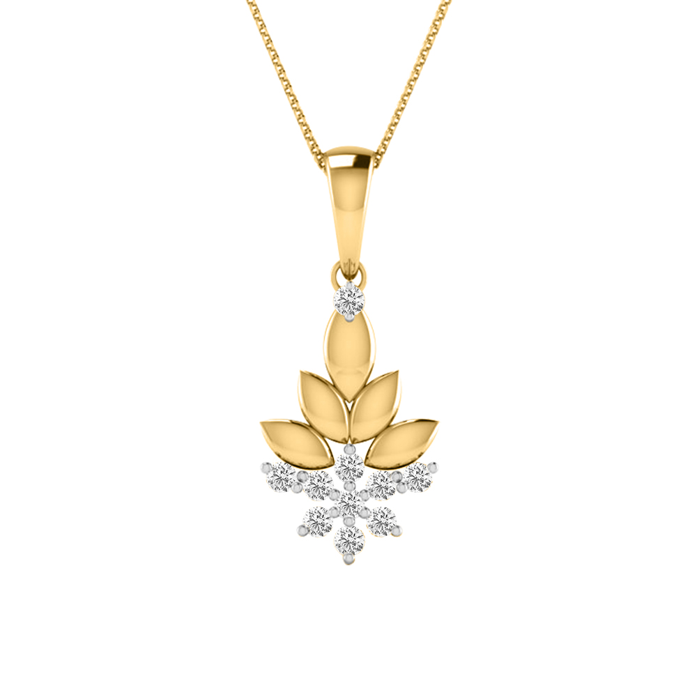14k Diamond Gorgeous Design Gold Pendants MDP37