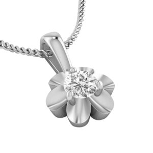 14k Diamond Loopy Bends Gold Pendants MDP32