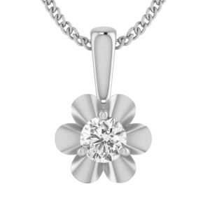 14k Diamond Loopy Bends Gold Pendants MDP32