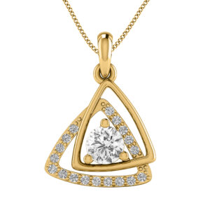 14k Diamond Elegant Design Gold Pendants MDP31