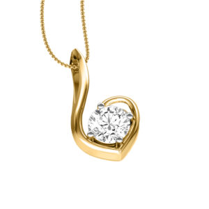 14k Diamond Floral Gold Pendants MDP30