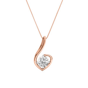14k Diamond Floral Gold Pendants MDP30