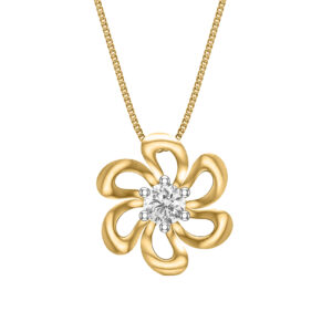 14k Diamond Sparkling Gold Pendants MDP29