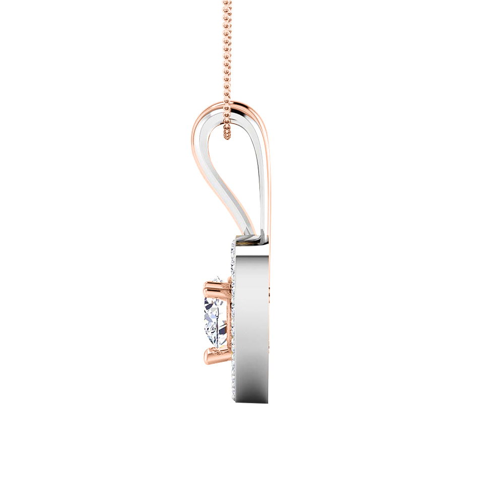 14k Diamond Pretty Gold Pendants MDP24 - Image 4