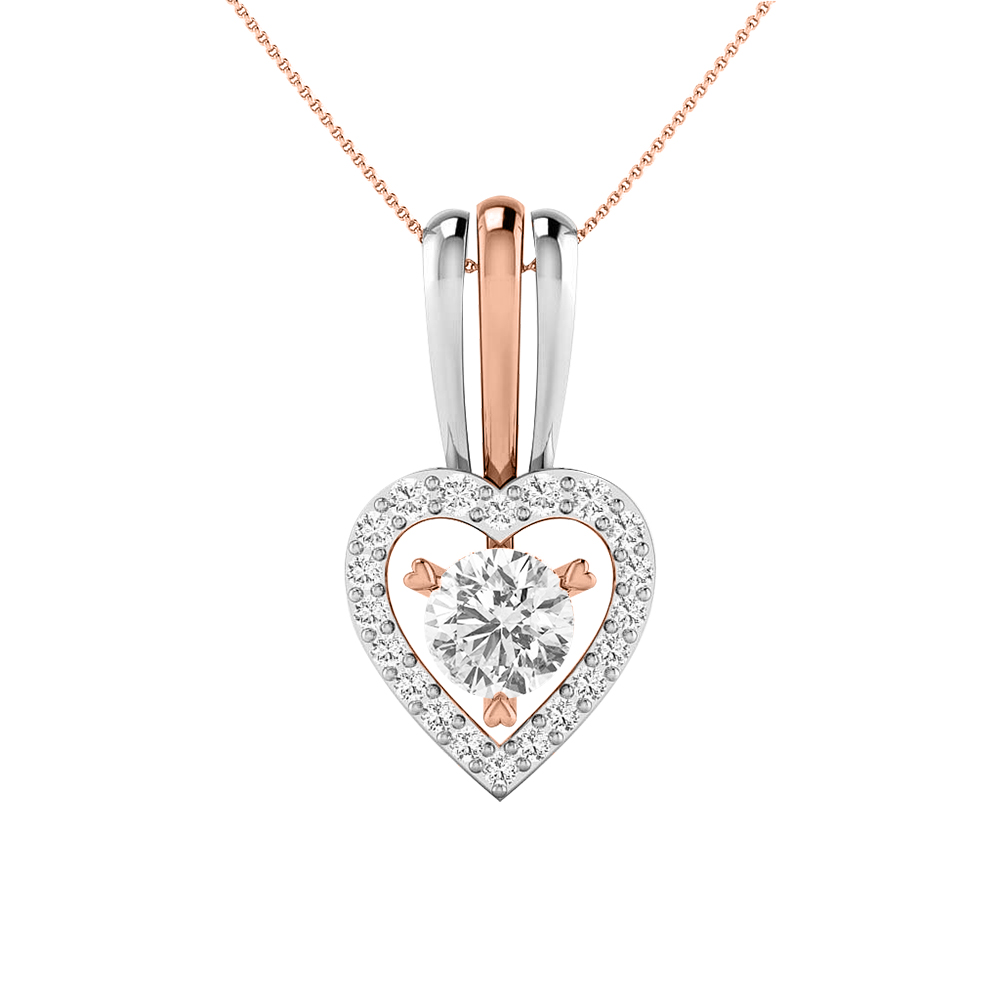 14k Diamond Pretty Gold Pendants MDP24 - Image 3