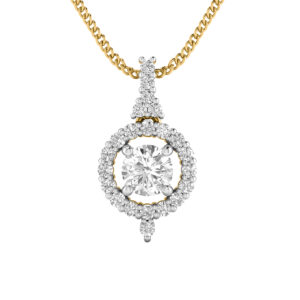 14k Diamond Attractive Floral Gold Pendants MDP22